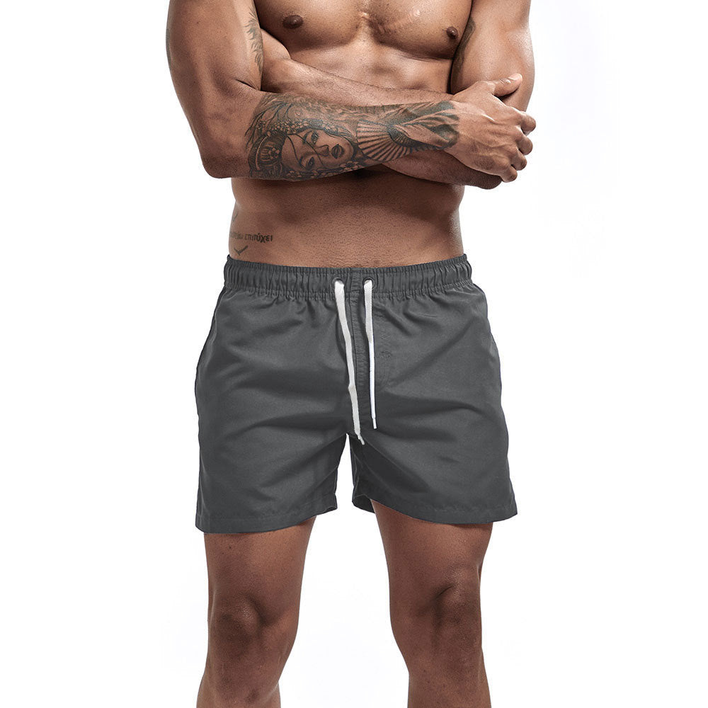 Pantaloni da spiaggia a tre punti, alla moda, multicolor, dritti, larghi, pantaloncini sportivi