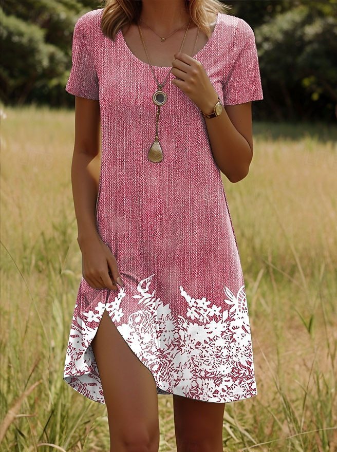 ๐ผ Abito Floreale A-Line โ Eleganza Naturale per Ogni Silhouette