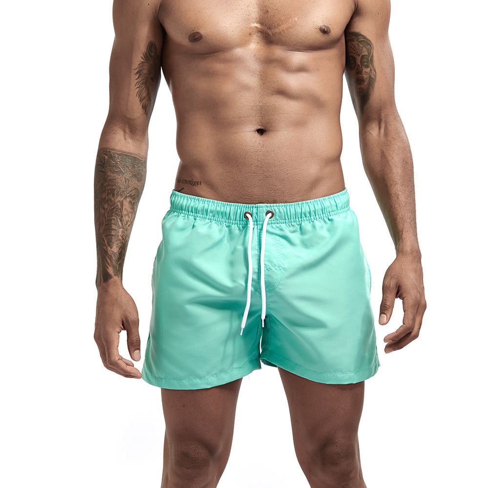 Pantaloni da spiaggia a tre punti, alla moda, multicolor, dritti, larghi, pantaloncini sportivi