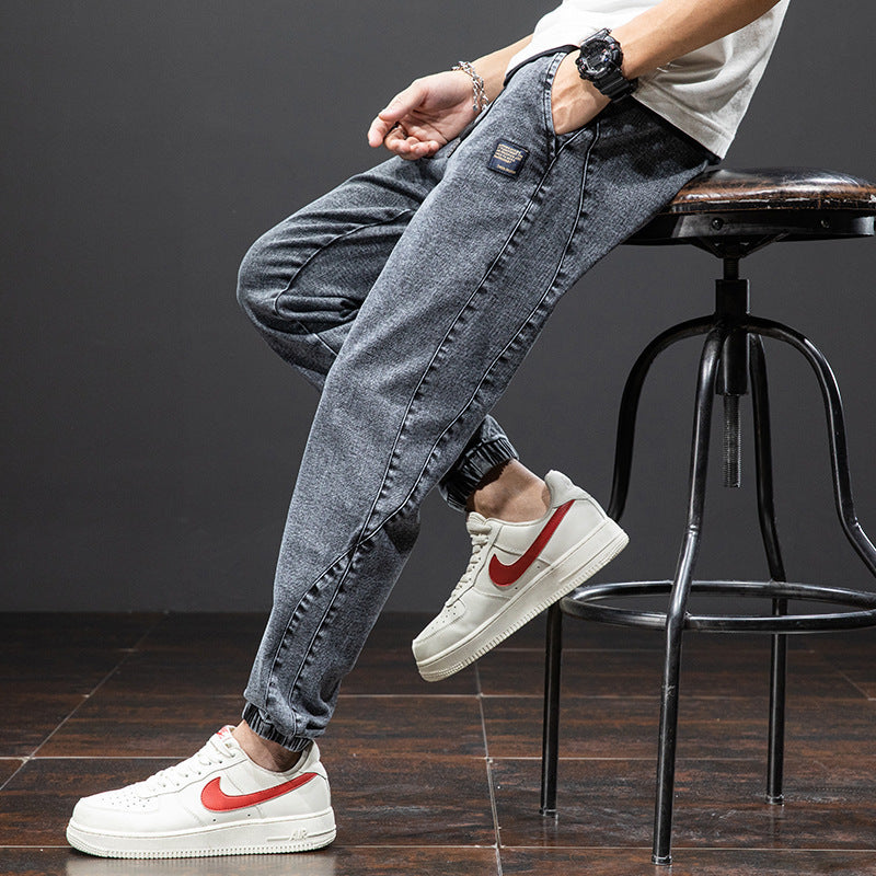 Jeans casual cargo larghi da uomo, nuovi di zecca, primavera