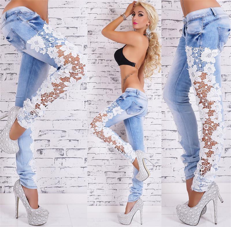Jeans con Dettagli in Pizzo – Eleganza Moderna | Terry’s Home