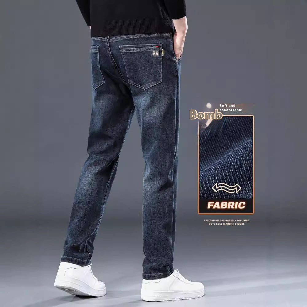 Pantaloni casual larghi e dritti alla moda, sottili e aderenti