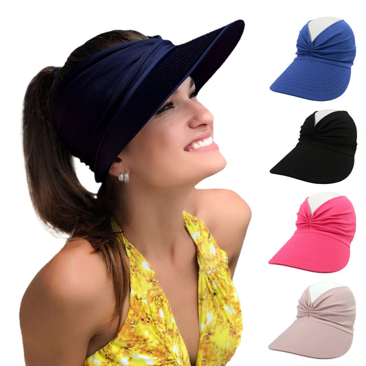 Cappello da spiaggia da donna, nuovo cappello primaverile ed estivo, cappello da sole per sport all'aria aperta, cappello aperto.