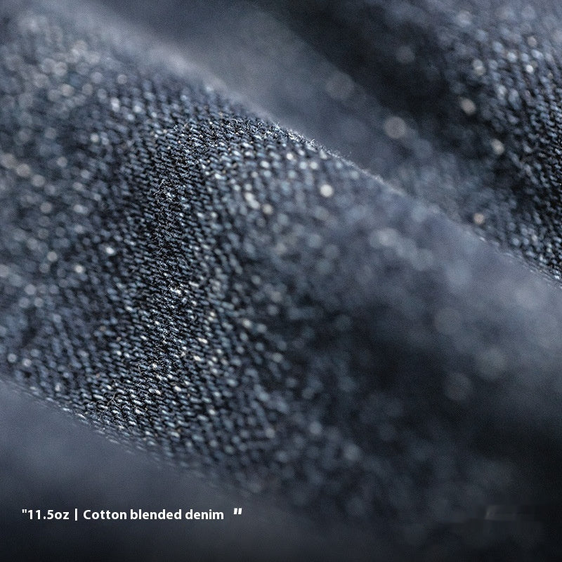 Jeans denim vintage da uomo in cotone denim
