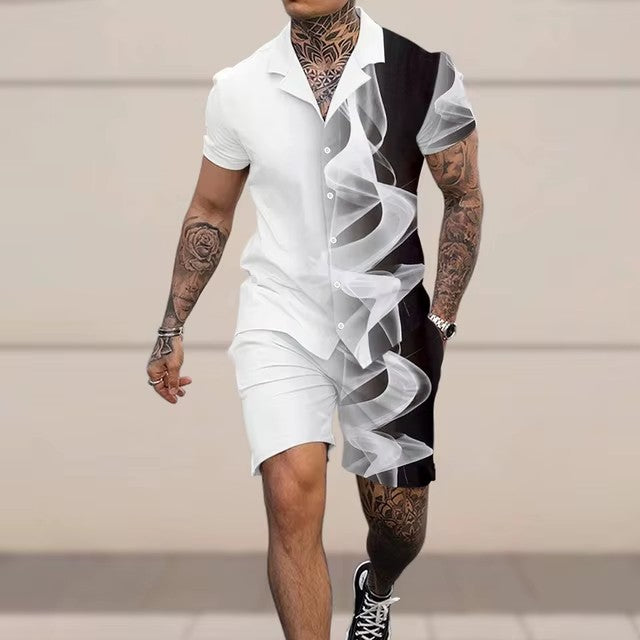 Pantaloncini da vacanza hawaiani con stampa digitale 3D alla moda
