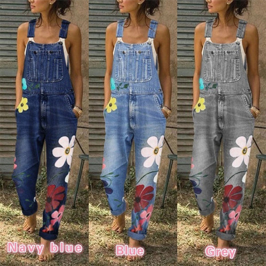 Salopette in Denim Stampato – Effetto Washed | Terry’s Home