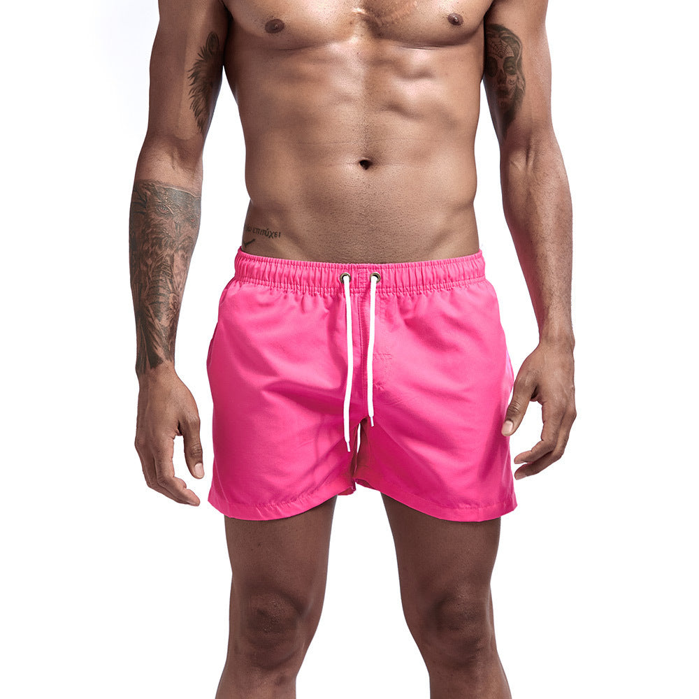 Pantaloni da spiaggia a tre punti, alla moda, multicolor, dritti, larghi, pantaloncini sportivi