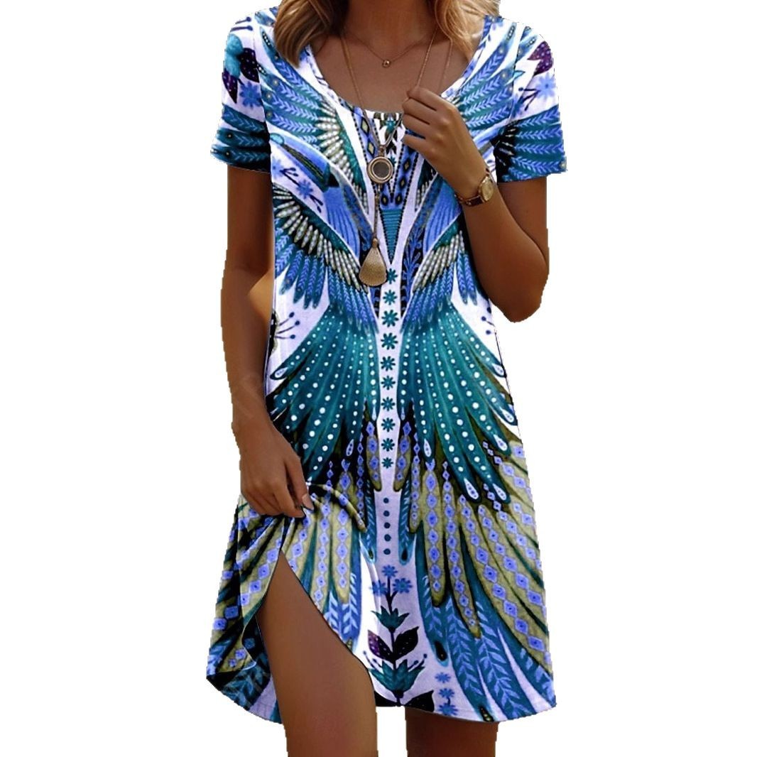 ๐ผ Abito Floreale A-Line โ Eleganza Naturale per Ogni Silhouette