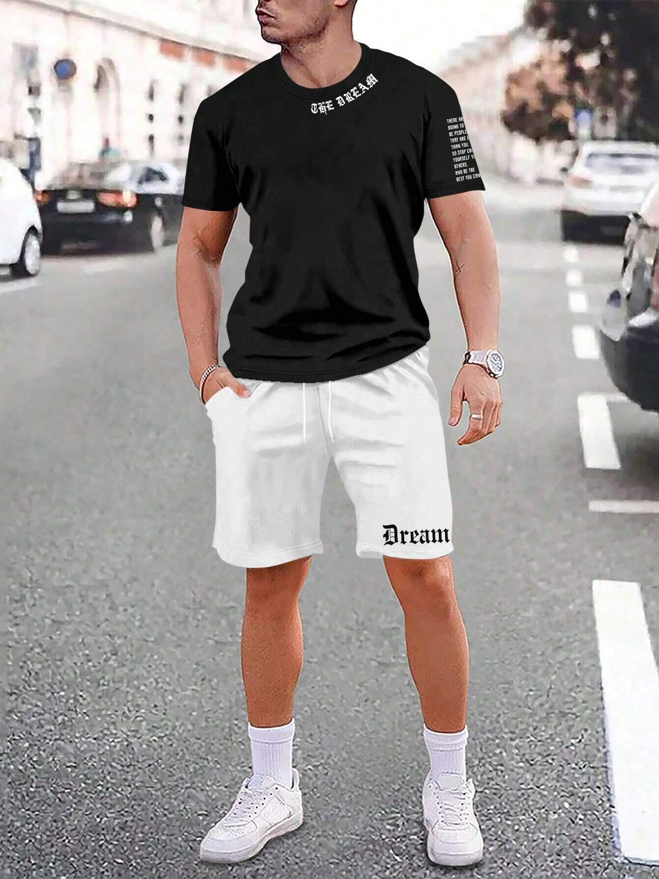 Pantaloncini sportivi a maniche corte, sottili, ad asciugatura rapida, versatili e traspiranti