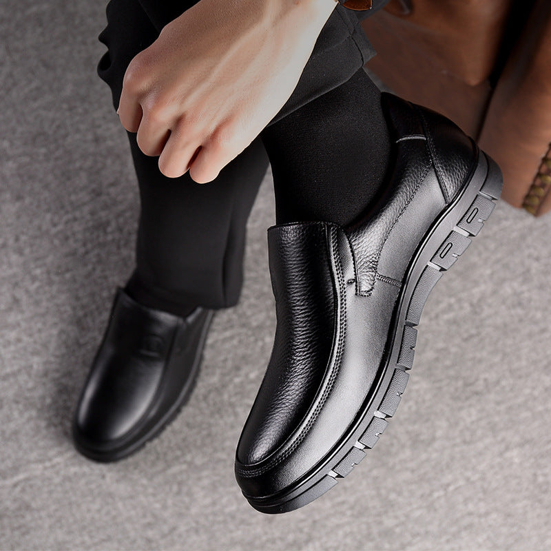 Scarpe da uomo Simplicity Business in pelle con suola morbida, adatte a tutti gli stili