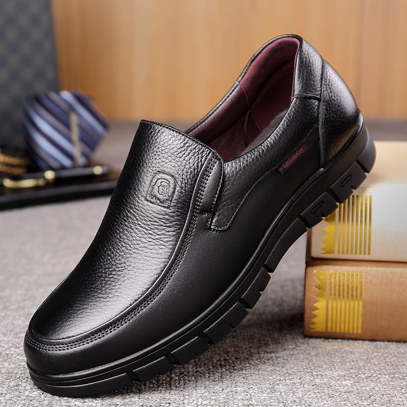 Scarpe da uomo Simplicity Business in pelle con suola morbida, adatte a tutti gli stili