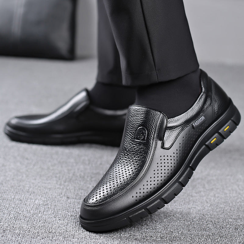Scarpe da uomo Simplicity Business in pelle con suola morbida, adatte a tutti gli stili