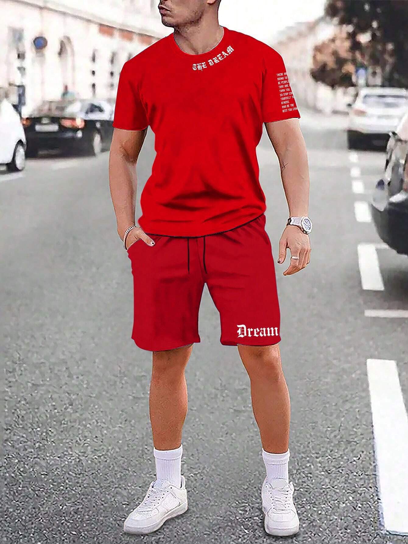 Pantaloncini sportivi a maniche corte, sottili, ad asciugatura rapida, versatili e traspiranti