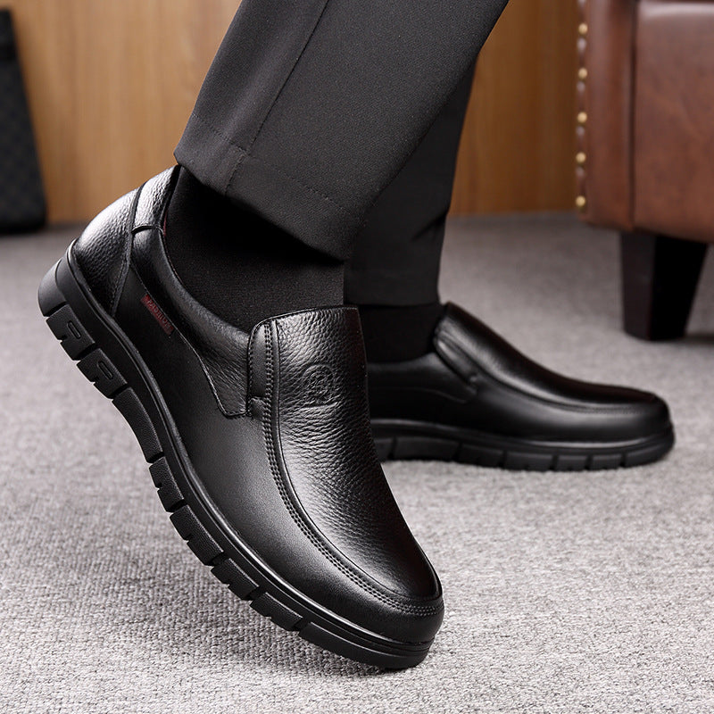 Scarpe da uomo Simplicity Business in pelle con suola morbida, adatte a tutti gli stili