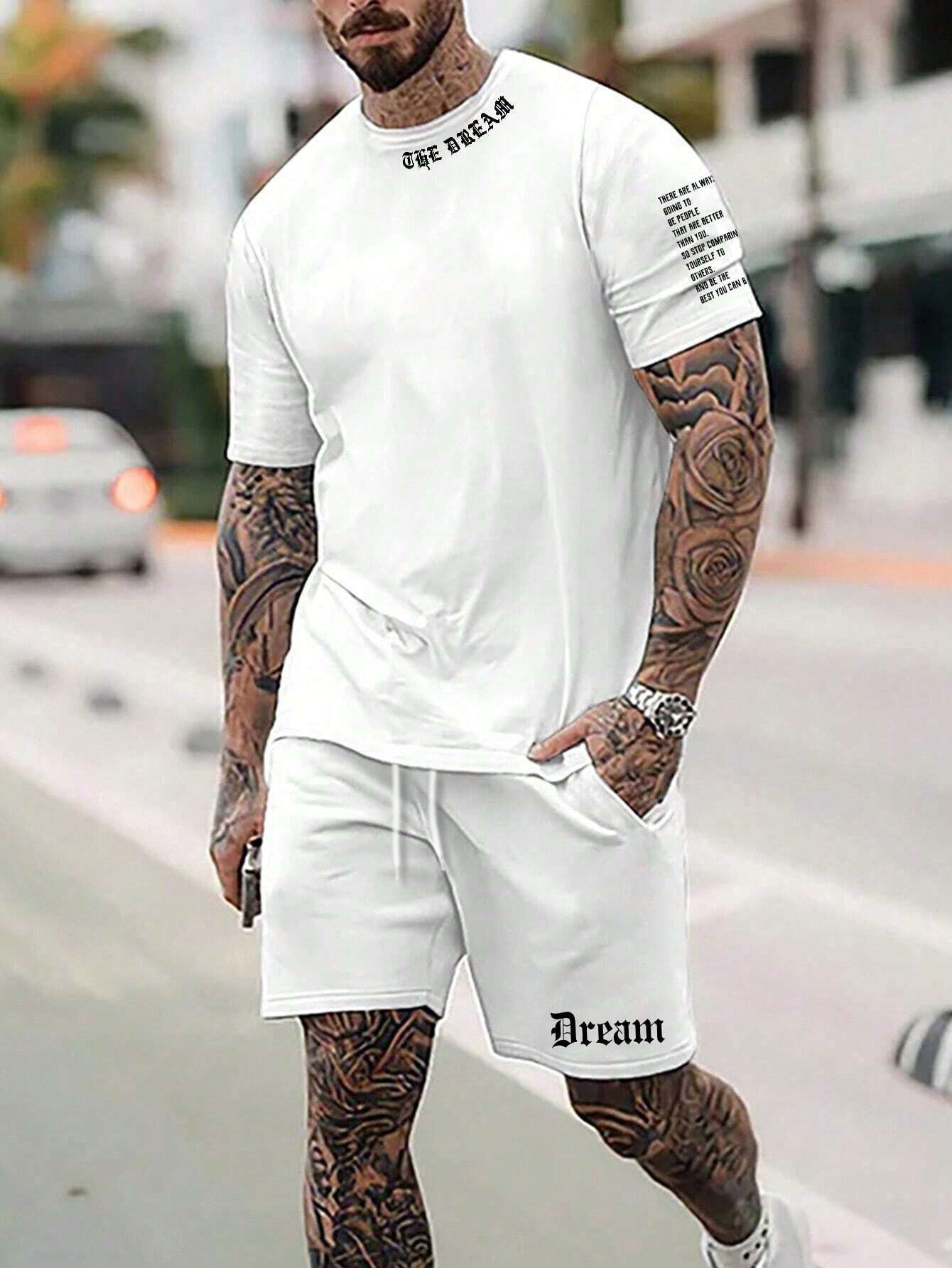 Pantaloncini sportivi a maniche corte, sottili, ad asciugatura rapida, versatili e traspiranti