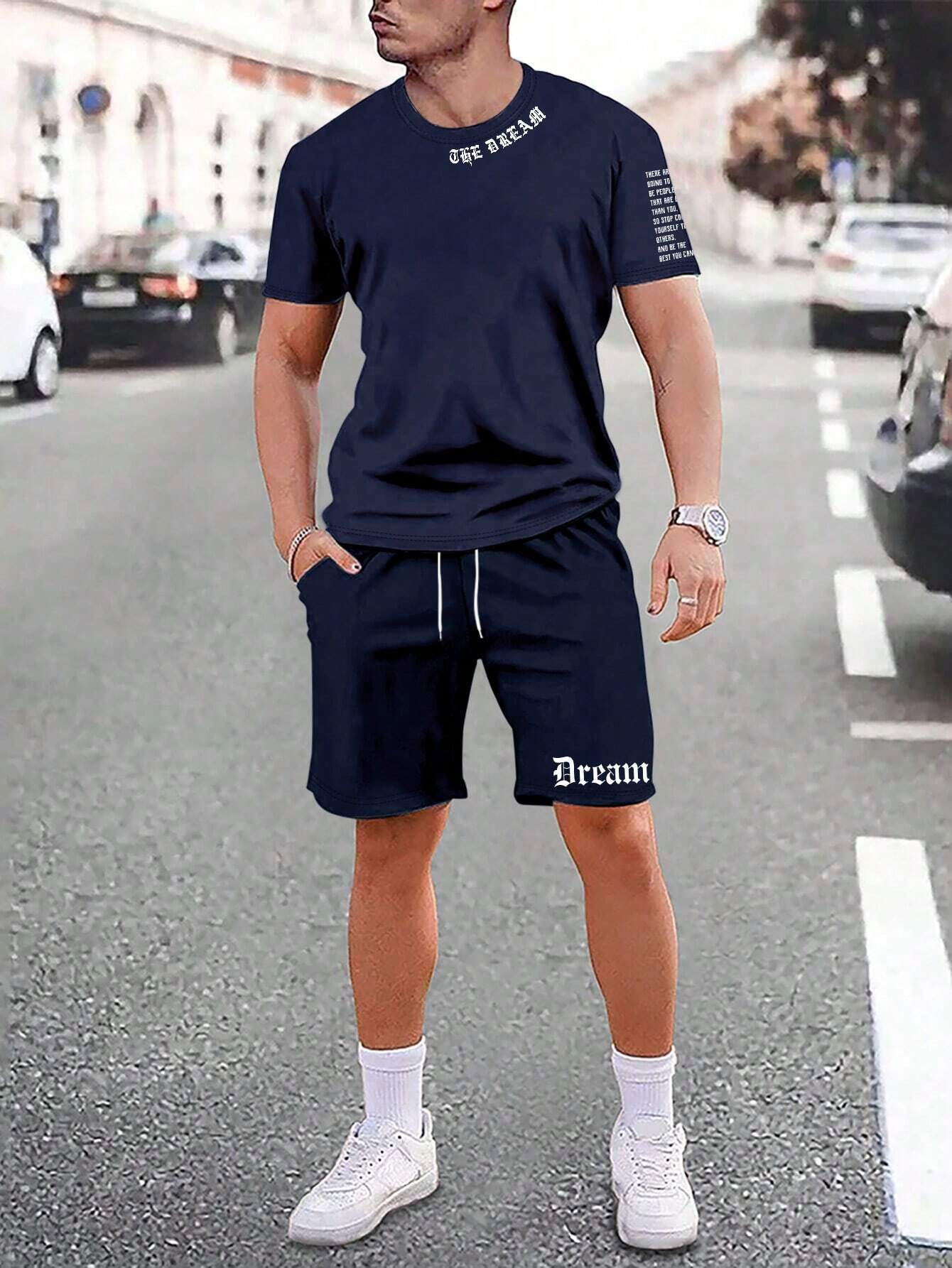 Pantaloncini sportivi a maniche corte, sottili, ad asciugatura rapida, versatili e traspiranti