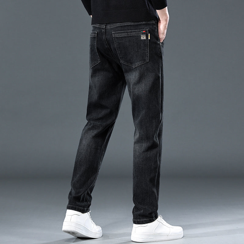 Pantaloni casual larghi e dritti alla moda, sottili e aderenti