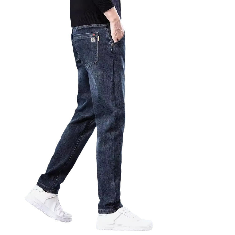 Pantaloni casual larghi e dritti alla moda, sottili e aderenti