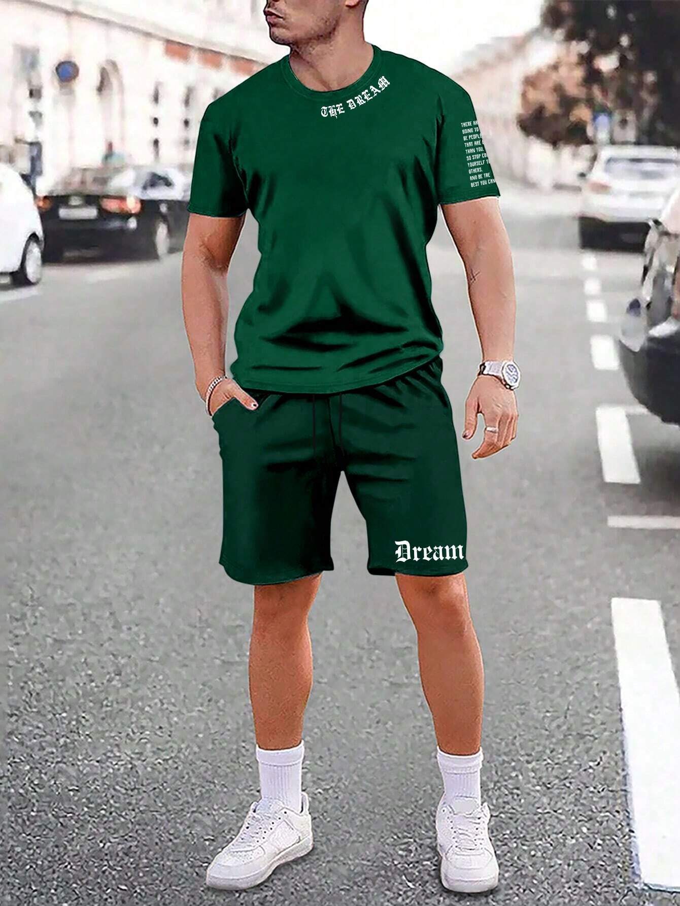 Pantaloncini sportivi a maniche corte, sottili, ad asciugatura rapida, versatili e traspiranti