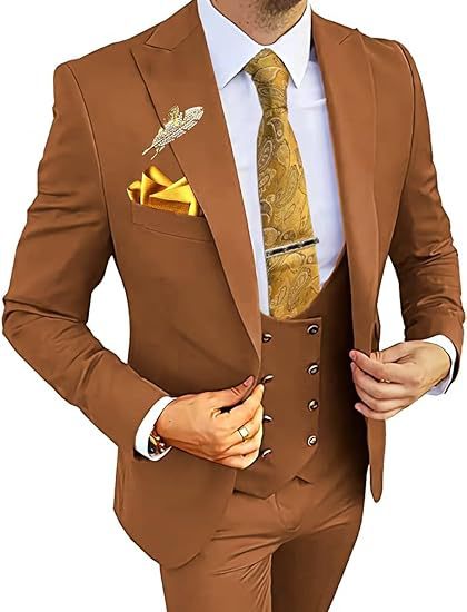 Completo da uomo slim fit con gilet doppio petto e pantaloni