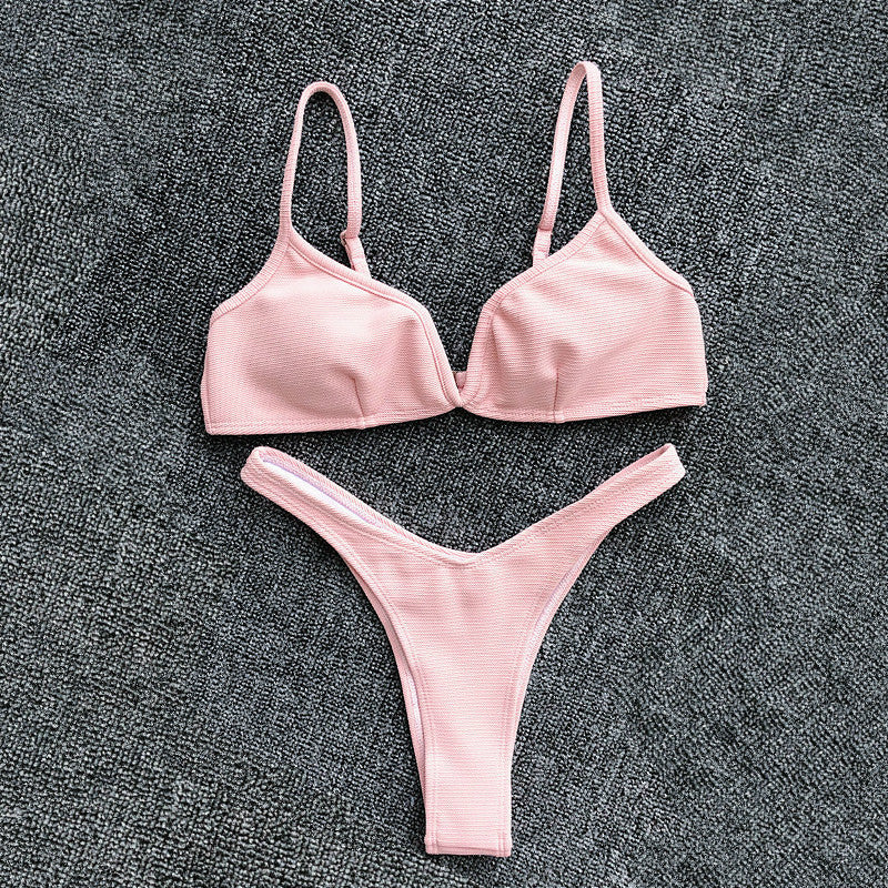 Nuovo costume da bagno bikini diviso per donna