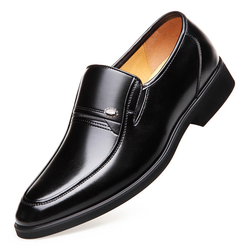 Scarpe da uomo in pelle, da lavoro, formali, con fondo morbido e antiscivolo