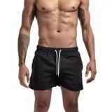 Pantaloni da spiaggia a tre punti, alla moda, multicolor, dritti, larghi, pantaloncini sportivi
