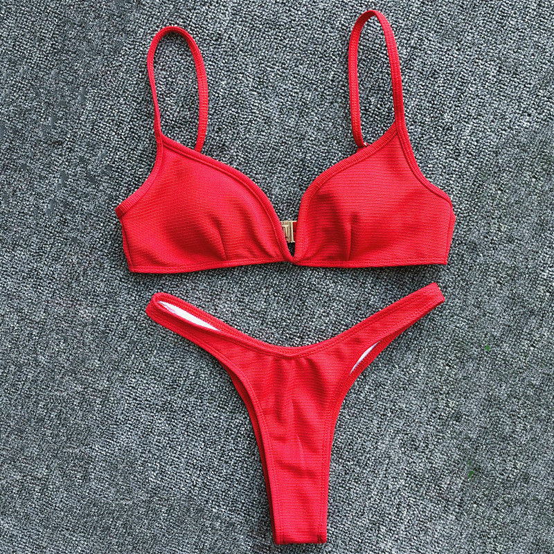 Nuovo costume da bagno bikini diviso per donna