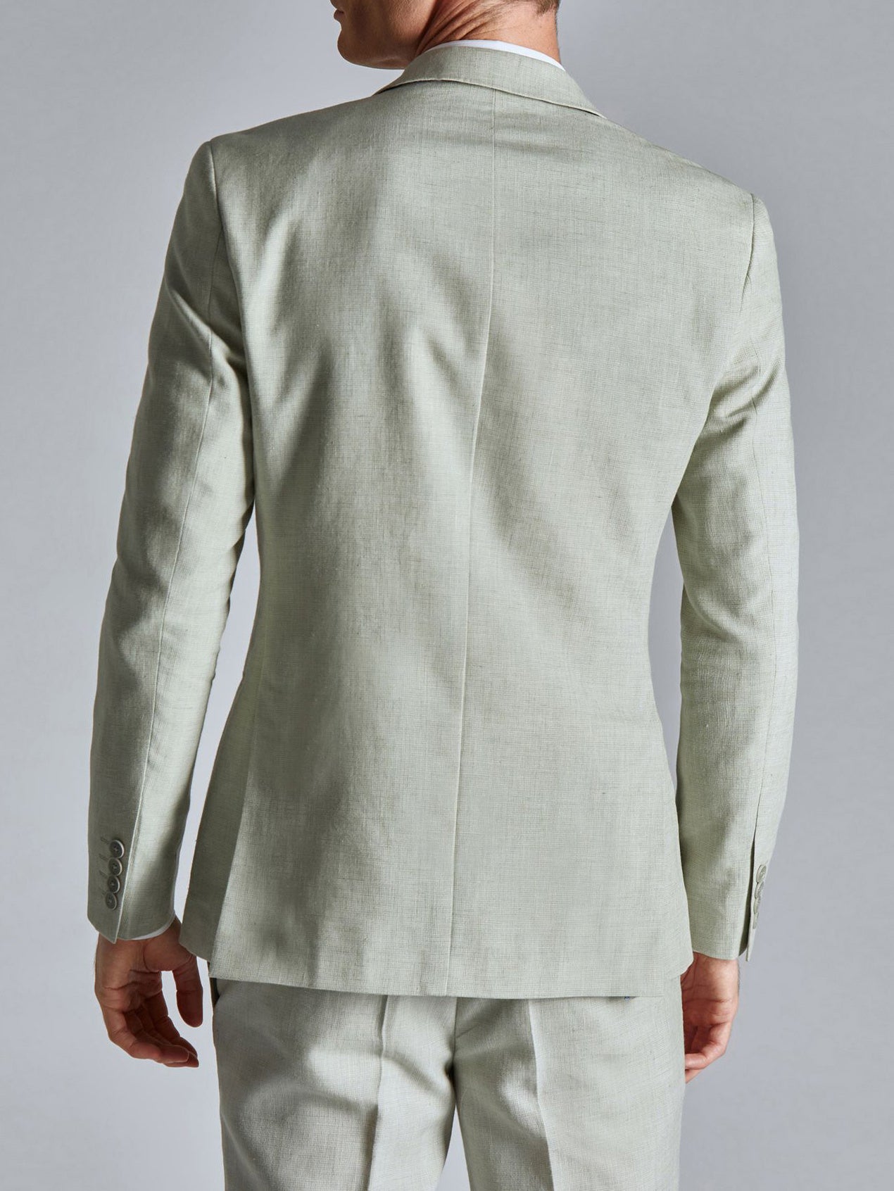 Completo blazer e pantaloni classici da uomo in tinta unita