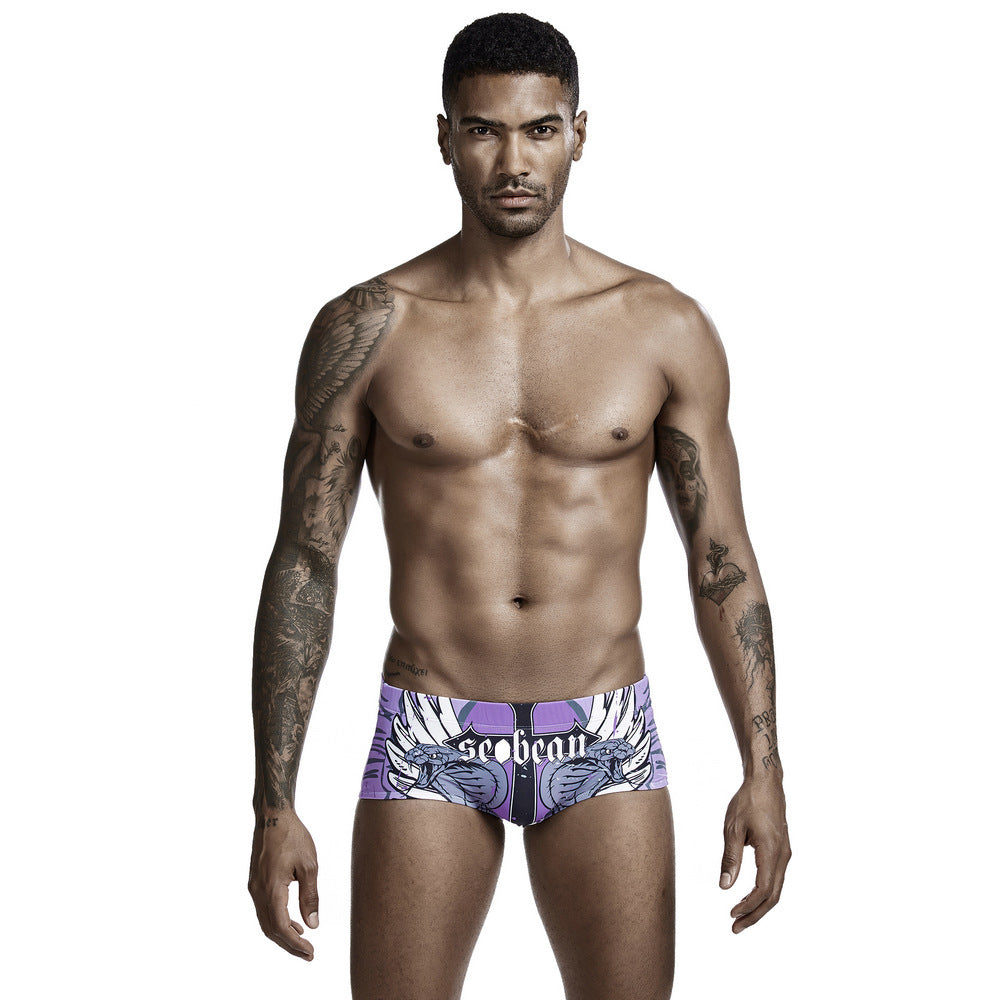 Boxer da bagno da uomo a vita bassa