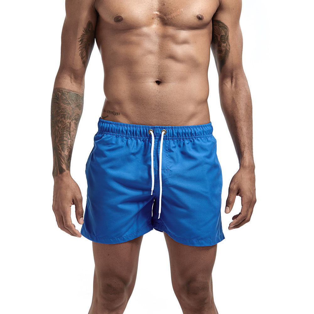 Pantaloni da spiaggia a tre punti, alla moda, multicolor, dritti, larghi, pantaloncini sportivi