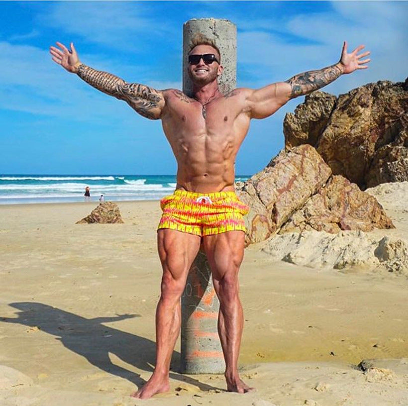 Boxer da spiaggia estivi da uomo, larghi e ad asciugatura rapida, Five Points, taglia grande