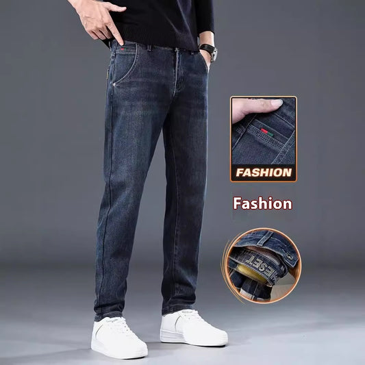 Pantaloni casual larghi e dritti alla moda, sottili e aderenti