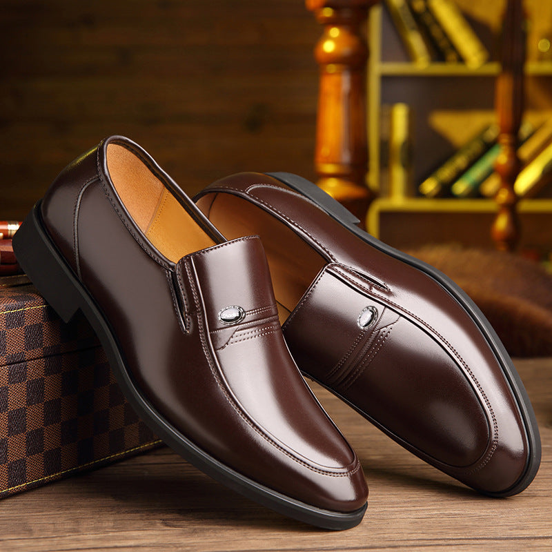 Scarpe da uomo in pelle, da lavoro, formali, con fondo morbido e antiscivolo
