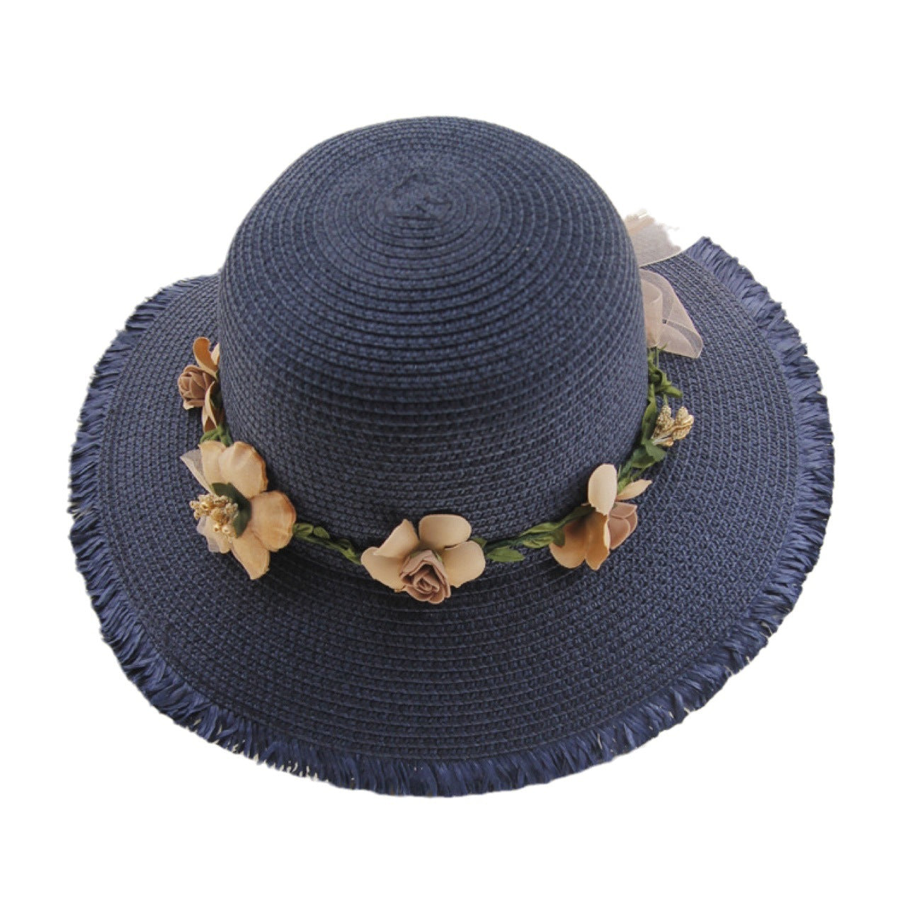 Cappello da spiaggia in paglia da donna, fresco e traspirante