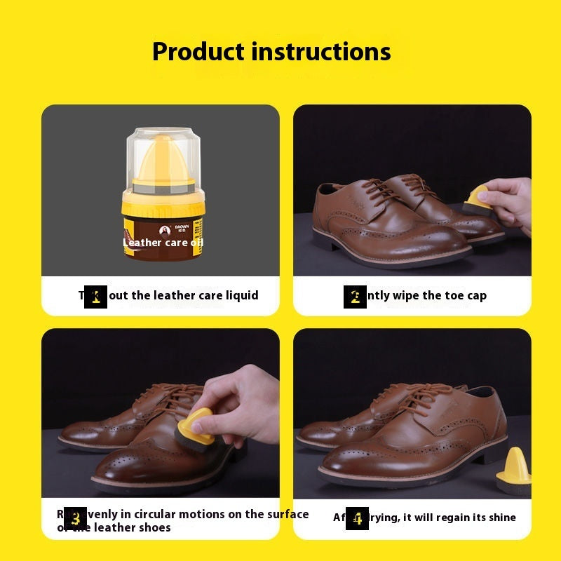 Lucido per scarpe in pelle Lanolina  Manutenzione Anti-crepe Antiaderente